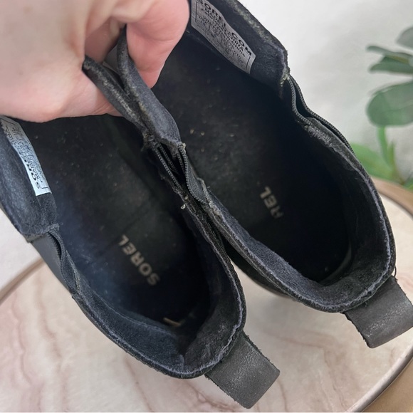 Sorel Waterproof Black Emilie Chelsea Boots size 10 - Picture 8 of 8